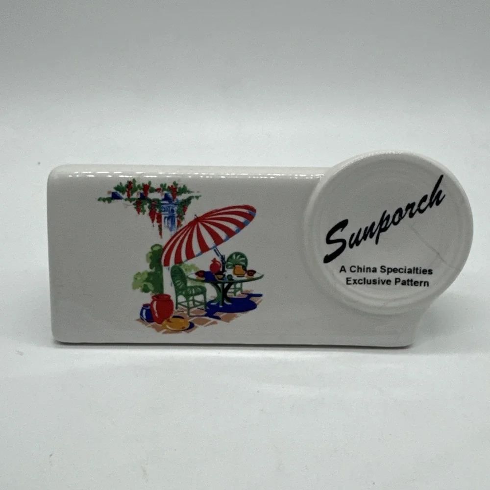 Fiesta Sunporch Shelf Sign RARE 🏖️